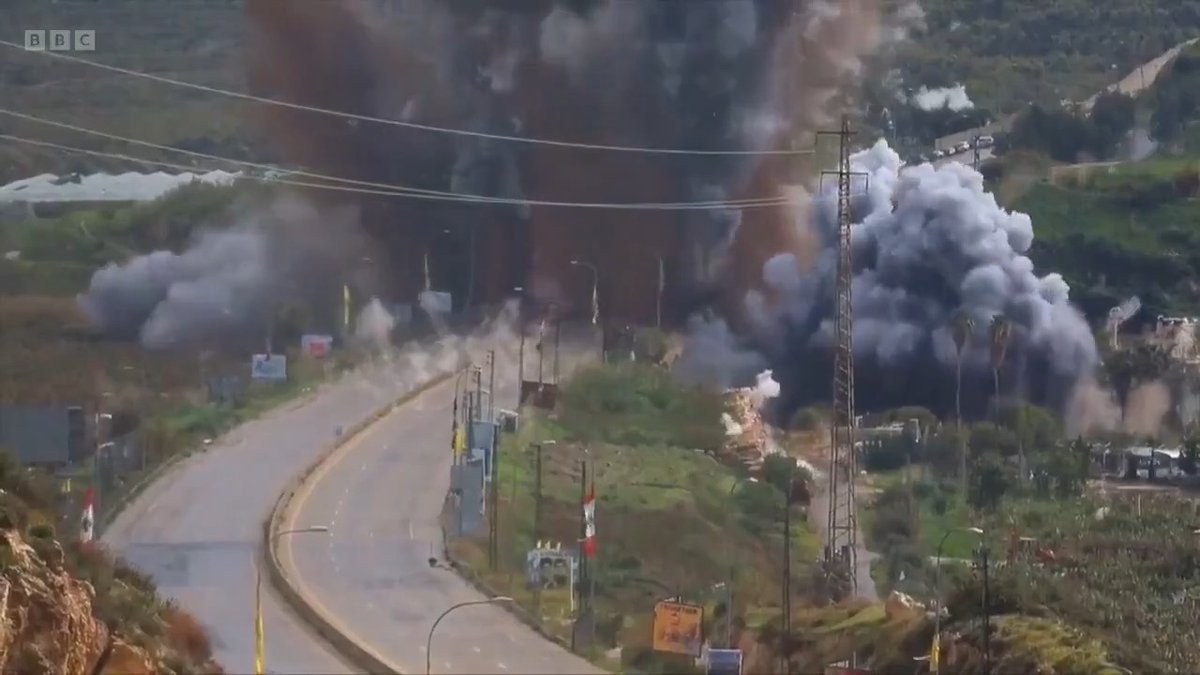 Horrifying admission on the BBC. Israel is intentionally using the total destruction of Gaza as a "blueprint" and "model" for their invasion of Lebanon. They are displacing millions and raising entire neighborhoods to the ground. This is pure evil.