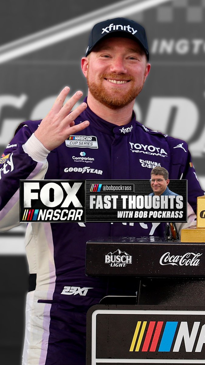 “Can you believe Tyler Reddick has won four of the first six races and do you believe he did the RFK drivers wrong?” Fast Thoughts with @BobPockrass: