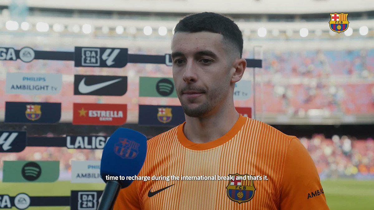 🎙️ Joan speaks on the win in #BarçaRayo