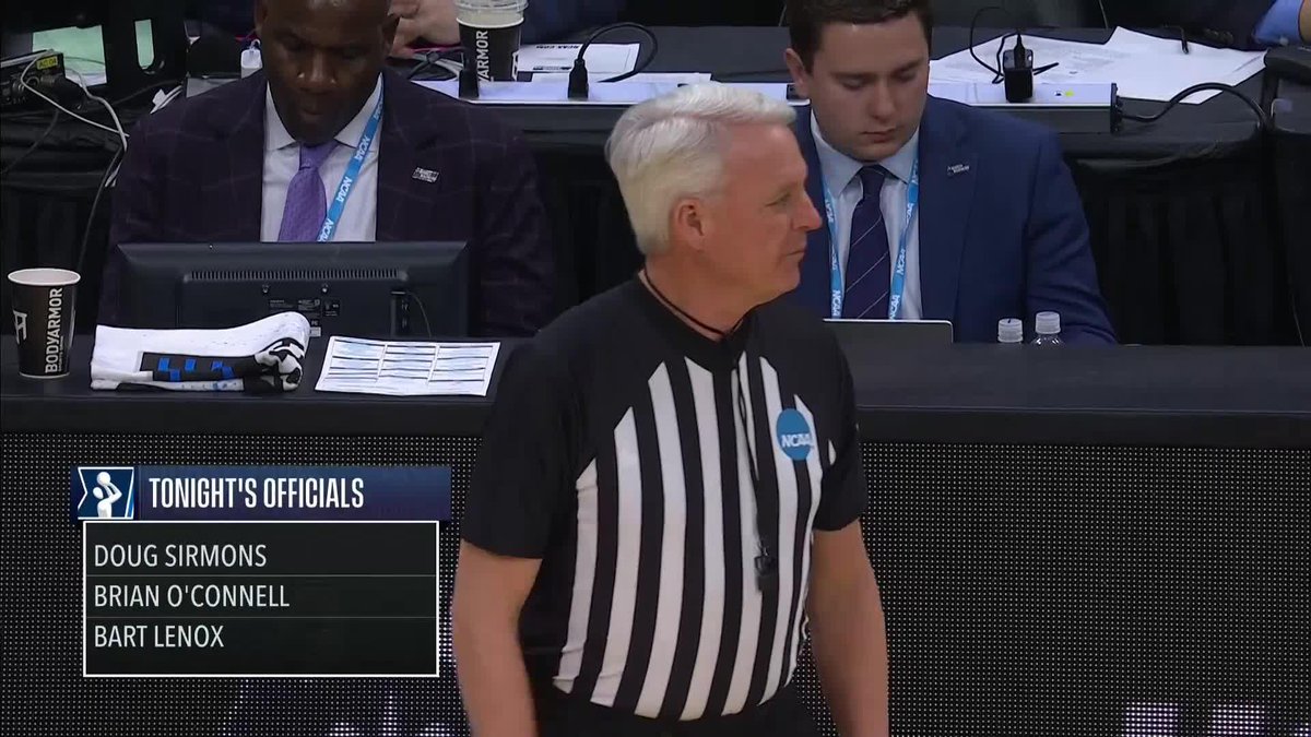 "Good luck to these [refs]. I hope they have blinders on ... and ear plugs." 😂