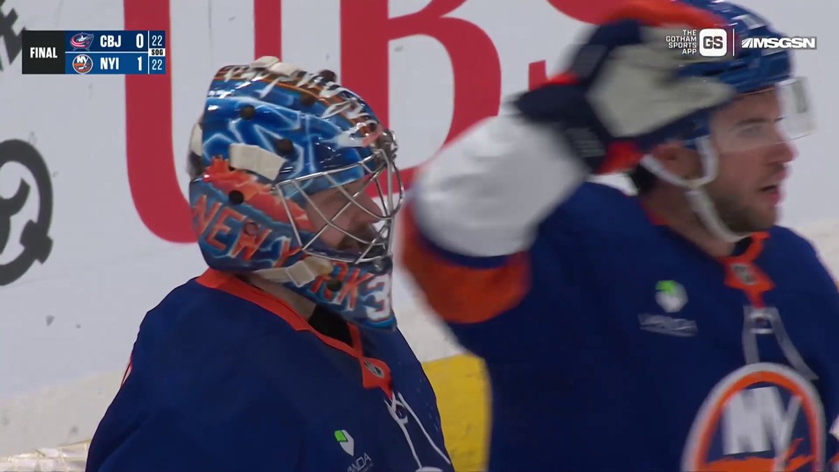 That's a HUGE two points for the New York Islanders! The crowd was absolutely loving it! 👏