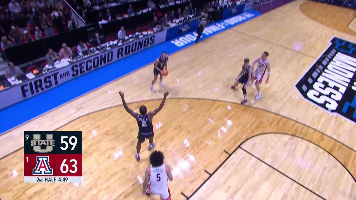 DRAKE ALLEN, OH MY! Four-point game and Arizona wants a timeout! USU Men's Hoops 😲