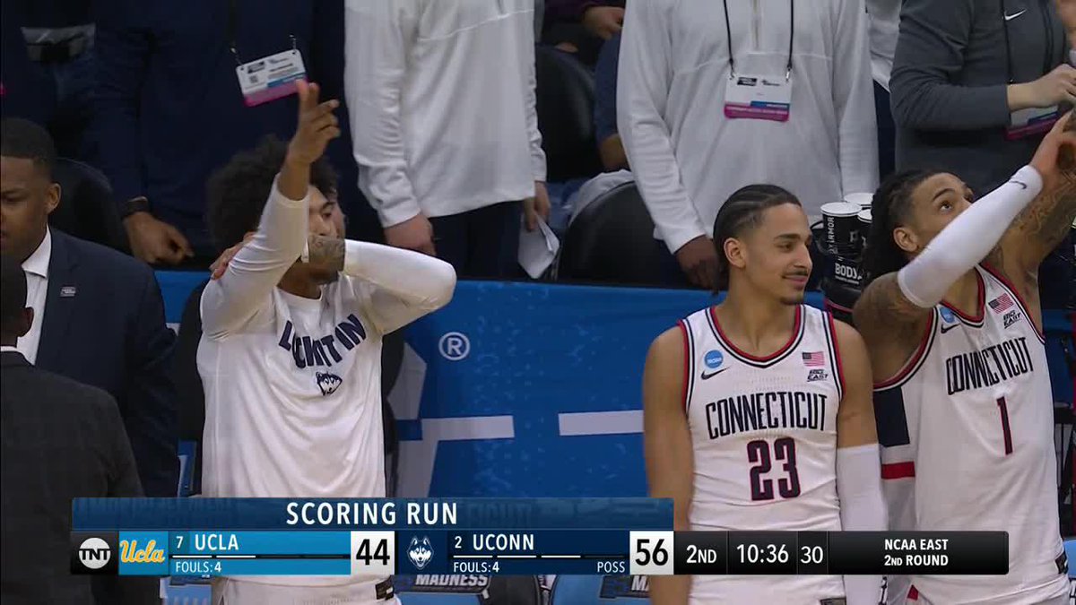 ALEX KARABAN IS ON ONE 🔥 #MarchMadness UConn Men's Basketball