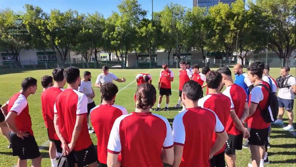 🎥⚽️| 🇮🇶 أول وحدة تدريبية لمنتخبنا الوطني في مونتيري 🇲🇽 استعداداً لمباراة الملحق المؤهل إلى كأس العالم 2026 🇮🇶 Our national team’s first training session in Monterrey 🇲🇽 ahead of the Intercontinental Playoff for the 2026 World Cup 🎥⚽️