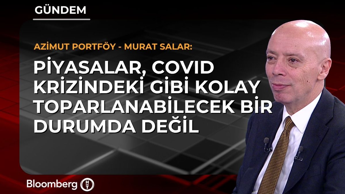 Azimut Portföy - Murat Salar: 📍 Piyasalar, COVID krizinde olduğu gibi hızlı ve kolay toparlanabilecek bir durumda değil.