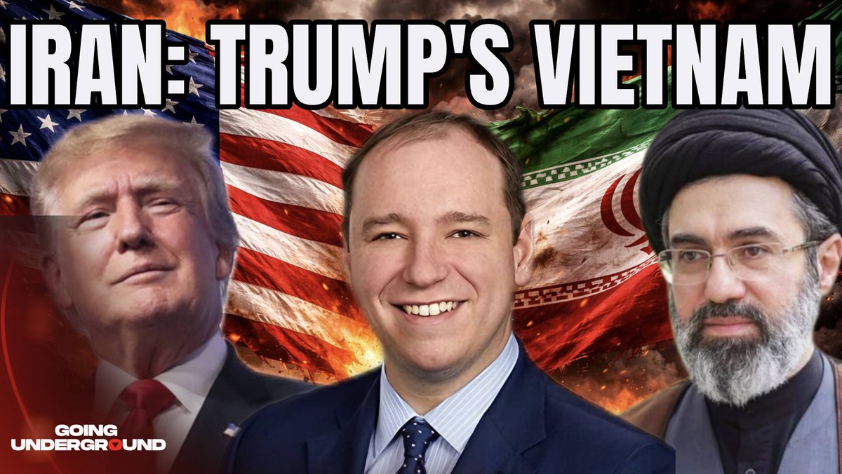🚨NEW EPISODE OF GOING UNDERGROUND⚡️ US-ISRAELI WAR ON IRAN: THE RISK OF A NUCLEAR THIRD WORLD WAR (Brandon Weichert) What has been Iran’s strategy of escalation against the US and Israel as it faces continued aerial bombardment? What are the risks of the war on Iran escalating to nuclear WW3 with Israel’s nukes? Will Donald Trump put US boots on the ground in Iran? All this and more on this episode og Going Underground with Brandon Weichert