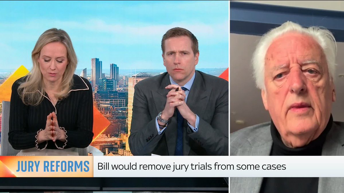 ‘What would you say to the government that says the backlog is terrible, so jury reform needs to happen?' Sophy Ridge 'This is what I call deception' - Michael Mansfield KC