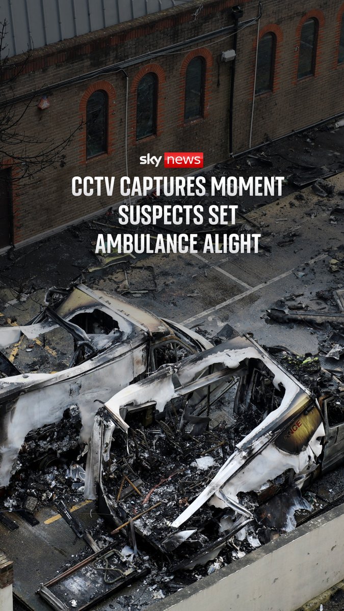 Police have launched an investigation after four ambulances from the Jewish volunteer service Hatzola were set on fire in Golders Green. CCTV captured the moment the suspect set the ambulances alight. Read more: