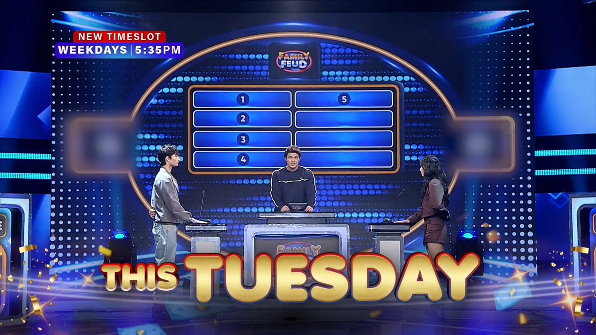 #FamilyFeudPH #Teaser: The PBB Collab 2.0 Ultimate 8, nasa Family Feud na! Abangan sila bukas, 5:35 PM! Bumisita sa at panoorin ang Kapuso Stream, weekdays, 5:35 PM sa Family Feud PH’s Facebook at YouTube.