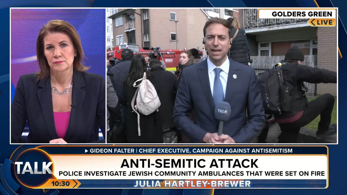🚨"We no longer recognise the face of Britain. We've had everything from hate marches to hate preachers tolerated in this country." Chief Exec, Campaign Against Antisemitism, Gideon Falter, tells Julia the UK is "no longer a decent, tolerant country". Julia Hartley-Brewer | Gideon Falter