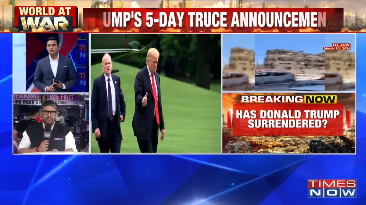 U.S. President Trump says the U.S. and Iran have held productive talks on resolving Middle East tensions, and has ordered a five-day pause on military strikes against Iranian energy infrastructure. Siddhartha Talya & Pranesh Kumar Roy share more details.