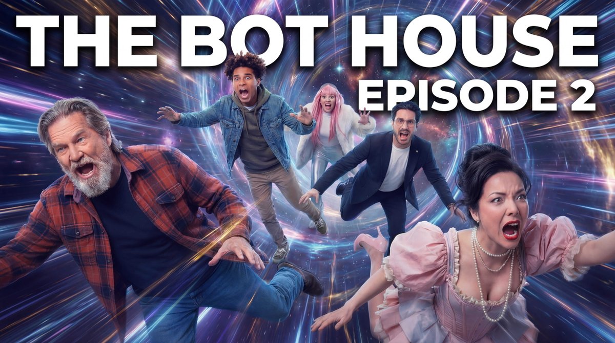 BOT HOUSE Ep. 2 just dropped. 👀 and it’s already getting chaotic. Watch the episode below ⬇️