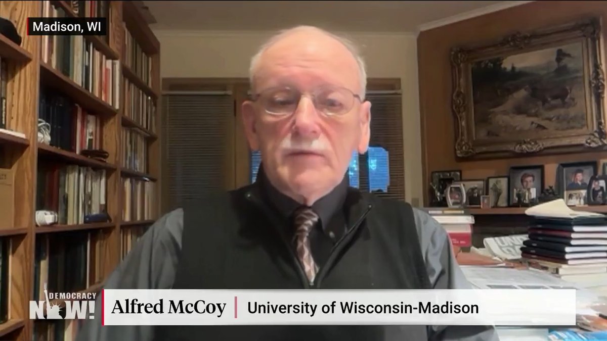 Historian Alfred McCoy says Iran's closure of the Strait of Hormuz carries echoes of the Suez Crisis of 1956, when Egypt was attacked by Israel, France and the United Kingdom and responded by blocking the canal. He says that crisis marked the end of the British empire, and Trump's "ill-advised" war could similarly mark the end of U.S. hegemony.