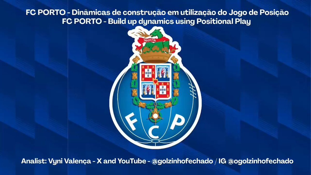 O FC Porto de Farioli é uma das melhores equipes da temporada 25/26. Aqui está 11 minutos de suas ideias de construção partindo do Jogo de Posição!