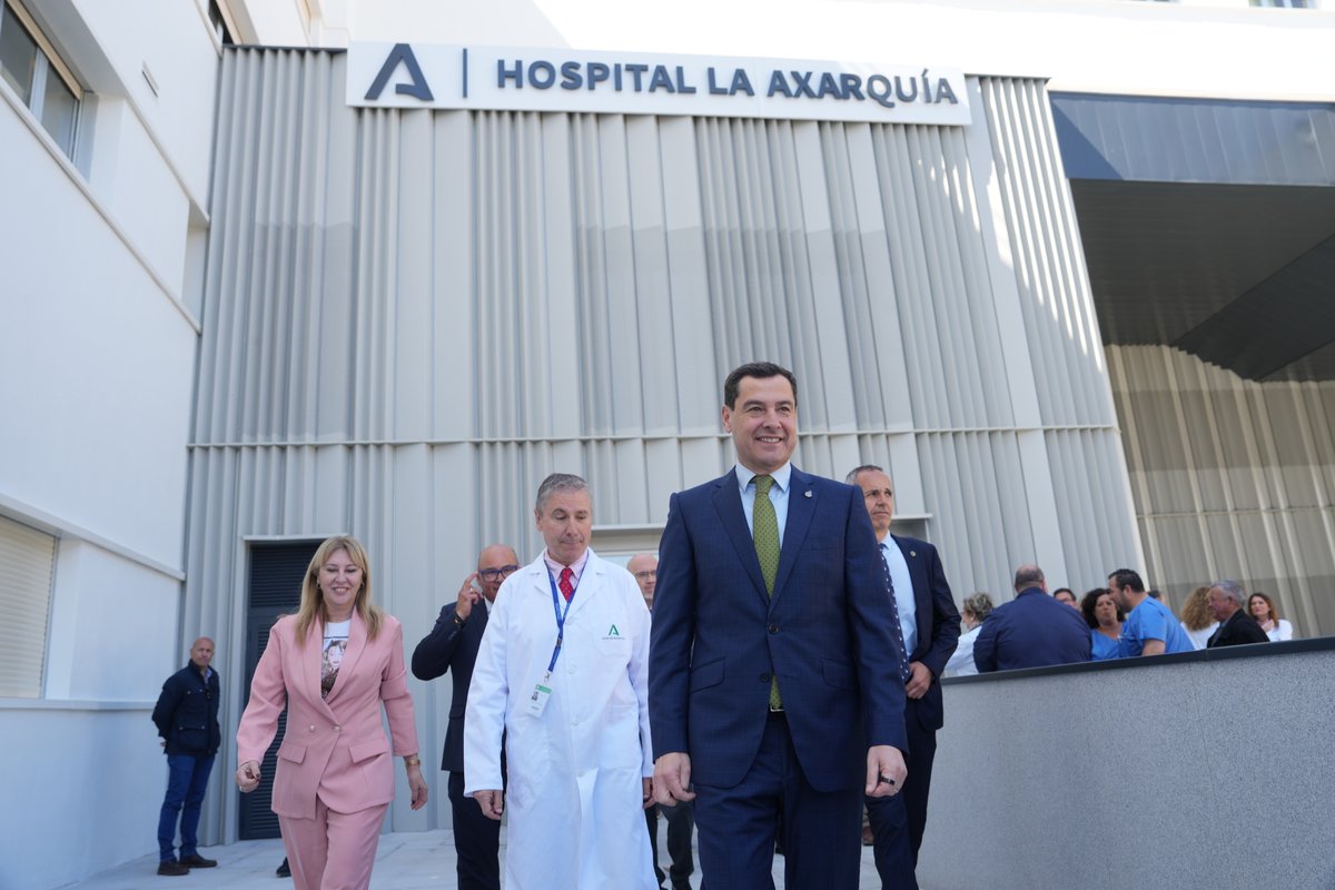 Las mejoras sanitarias van a seguir llegando a toda #Andalucía. Somos la comunidad con el presupuesto más potente, seguimos aumentando la plantilla y estamos incorporando infraestructuras y alta tecnología. La sanidad seguirá siendo nuestra prioridad.
