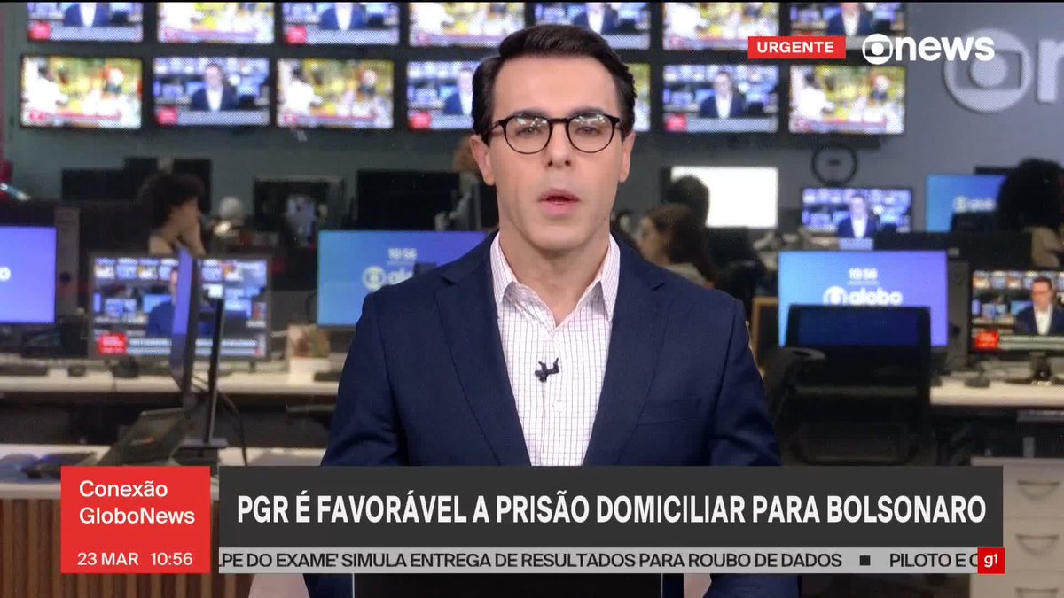 URGENTE: PGR é favorável a prisão domiciliar para o ex-presidente Jair Bolsonaro. #ConexãoGloboNews ➡ Assista à #GloboNews: