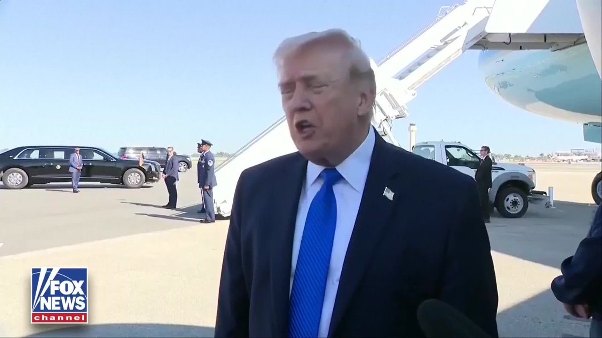 REPORTER: "Will we see ICE arresting illegal migrants at airports?" PRESIDENT TRUMP: "That's why the Democrats are going crazy." "They're able to now arrest illegals as they come into the country. That's very fertile territory. But that's not why they're there. They're really there to help."