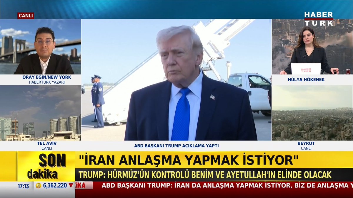 📌Trump: Eğer anlaşma olursa bu İran için harika bir başlangıç Habertürk Yazarı Oray Egin #AkşamHaberleri'nde Hülya Hökenek İncedursun'e yorumladı.