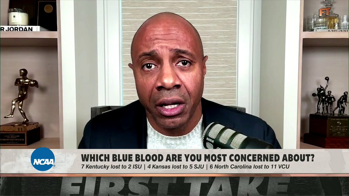 "If North Carolina didn't have that logo, I'm not sure we'd be talking about them as a blue blood. ... I can make a case that they're not a top 5 current, relevant team in college basketball." —Jay Williams on UNC men's basketball 👀