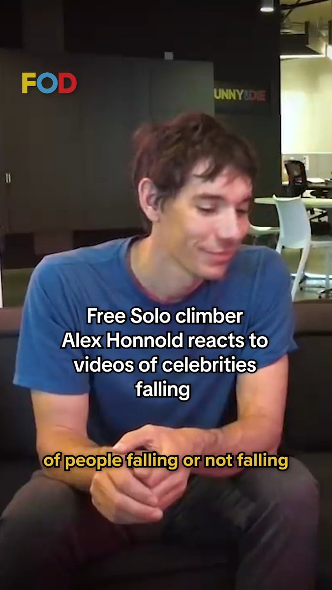 Free solo climber Alex Honnold knows how to spot someone about to fall