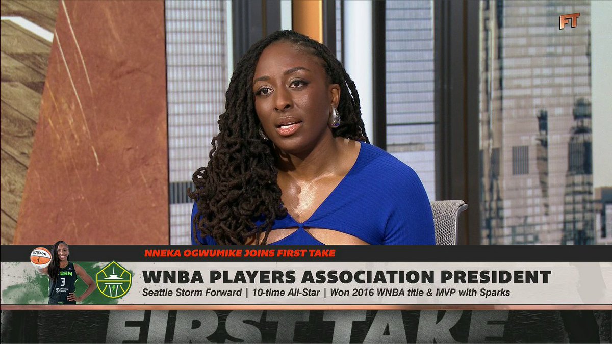 "We understood that we wanted more. We understood we needed to be tied to the business in a meaningful way. ... We always knew we wanted to stand firm." —WNBPA President @NnekaOgwumike on the WNBA's new CBA 📈