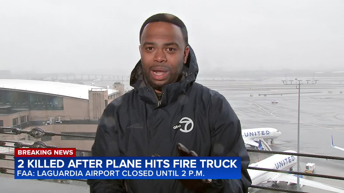Passengers on board the flight from Montreal arriving at LaGuardia Airport described the terrifying moments when their plane collided with a fire truck late Sunday night. "We went down for a regular landing, we came down pretty hard, we immediately hit something, it was chaos from there about five seconds later," passenger Jack Cabot said. "Everyone was hunkered down, everyone was screaming, we didn't have any directions because the pilots' cabin was destroyed. So someone said 'let's get the emergency exit, let's get the door and all jump out' and that's exactly what we did." Phil Taitt reports.