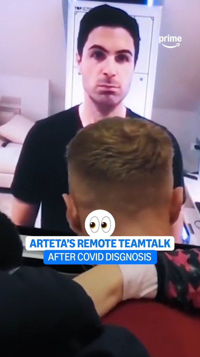It's SIX YEARS since the UK entered national lockdown due to the COVID-19 pandemic 😷 Throwback to when Mikel Arteta had to give his teamtalk remotely ahead of Arsenal's clash with Man City 📺🗣️
