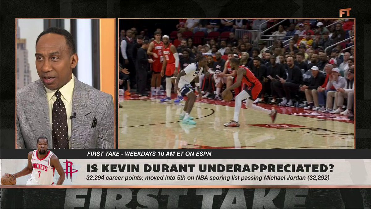 Has Kevin Durant been underappreciated throughout his career? 🤔 Stephen A Smith and Jay Williams give their thoughts 🍿