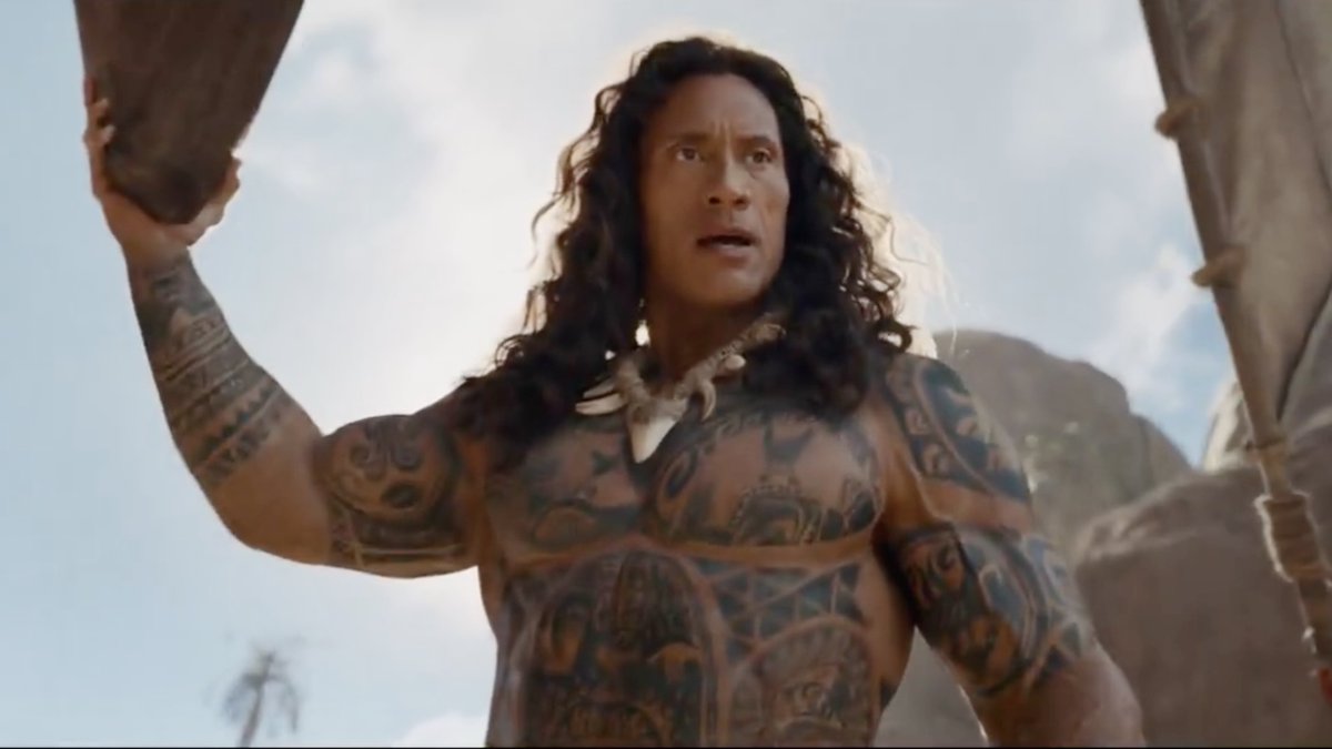 First look at Dwayne Johnson as Maui in the live-action #Moana. In theaters on July 10.
