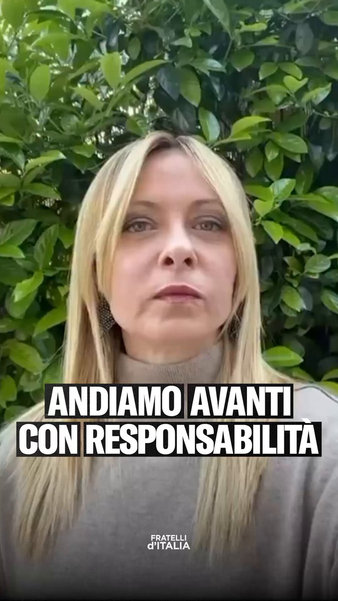 Il nostro impegno continua con serietà e determinazione per il bene della Nazione.