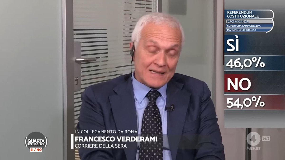 “Non parteciperò più a trasmissioni che parlano di giustizia” Per onestà intellettuale, chi ha votato No dovrà astenersi dal parlare di casi di malagiustizia.