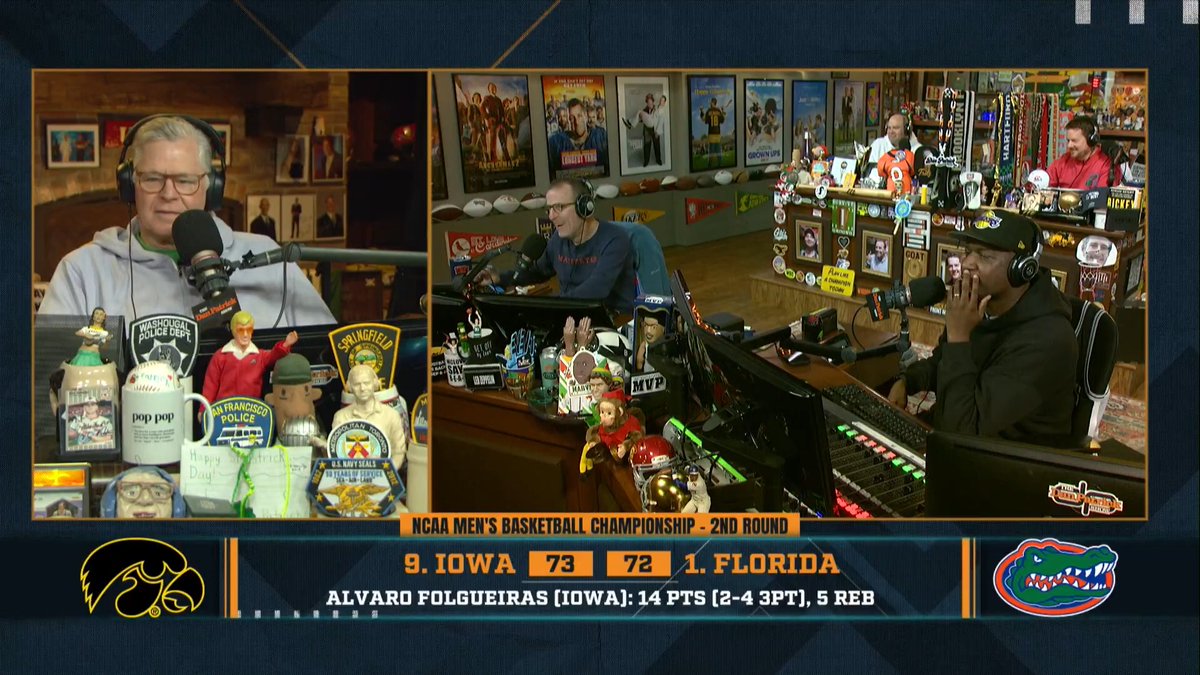 "Pick him up at half court... light pressure. Don't let them get an advantage – and you let them get an advantage on you!" – Dan came in fired up today over Florida's defense on the final play of their loss to Iowa.