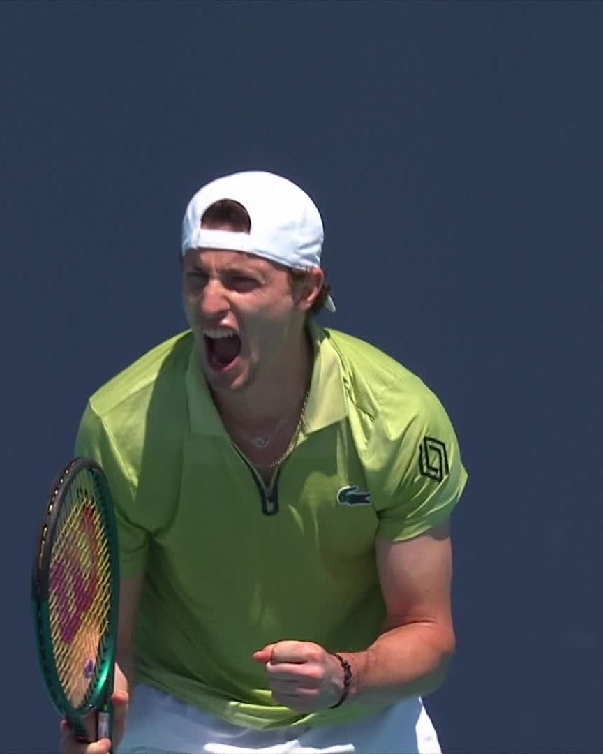 Fourth Round calling 📞 Ugo Humbert defeats Alexander Shevchenko 6-4 7-6 to reach the round of 16! #MiamiOpen