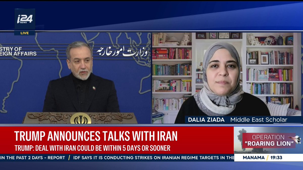 'This may tell us that Abbas Araghchi is being prepared to be the next Rodriguez of Venezuela in Iran' Dalia Ziada - داليا زيادة says to Benita Levin 👇For more news and updates, visit our official website👇