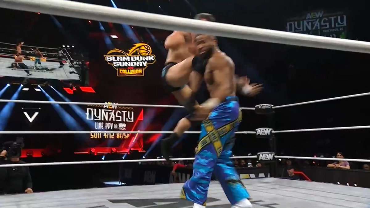 In their first outing as a tag team, Orange Cassidy and Roderick Strong had tough opposition in the form of Jay Lethal + BigShottyLee! Watch the Slam Dunk Sunday #AEWCollision replay RIGHT NOW on HBO Max Sports!