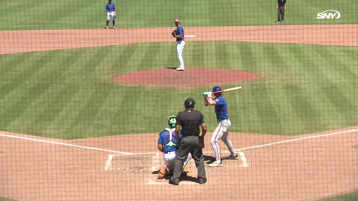 Carson Benge with the hustle double!