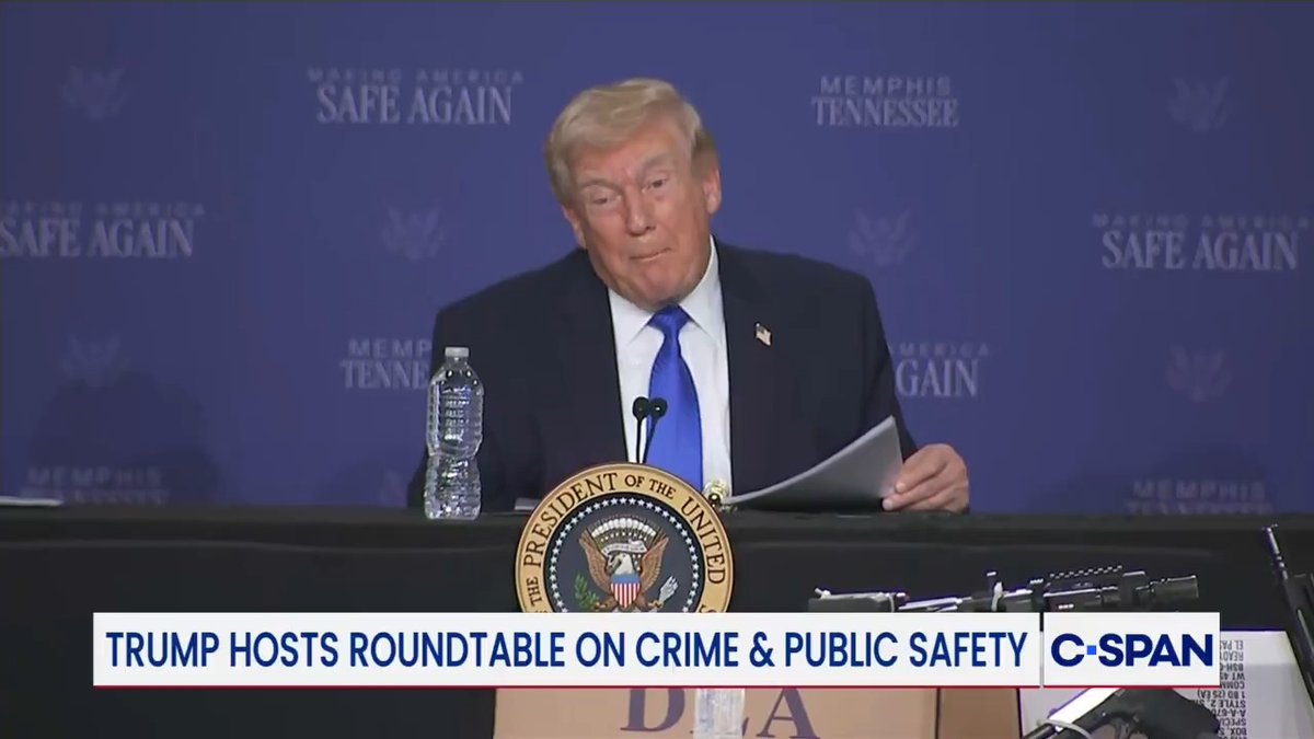 TRUMP: "But for years, prior to our involvement, Memphis had become known for something else. Being the murder capital of the USA…here's the good news, it's been fixed."