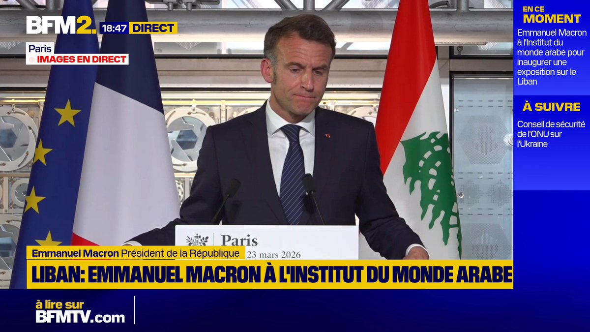 "Il n'y a pas de double standard en droit international", affirme Emmanuel Macron à propos de la guerre au Moyen-Orient #BFM2