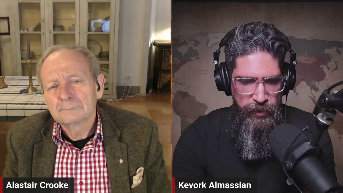 If the United States fails to break Iran and Tehran comes out standing, Jolani’s Syria becomes a fragile project overnight, because this “new Syria” survives on American cover, Turkish leverage, and Gulf money, and all three will recalibrate the moment the U.S. is forced to accept it can’t dictate terms to Iran. Alastair Crooke argues that an Iranian survival — let alone an Iranian victory — would trigger a wider regional rebalancing, especially in the Gulf, because the energy and trade lifelines can’t be secured without eventually dealing with Iran. And when the Gulf recalculates, Syria recalculates. He also warns against the kind of “wild thinking” you hear in American circles that Hezbollah can be “managed” by pushing Jolani to the battlefield in the Bekaa. Crooke’s says that kind of escalation fantasy is exactly how empires get trapped in unwinnable wars. .Alastair Crooke