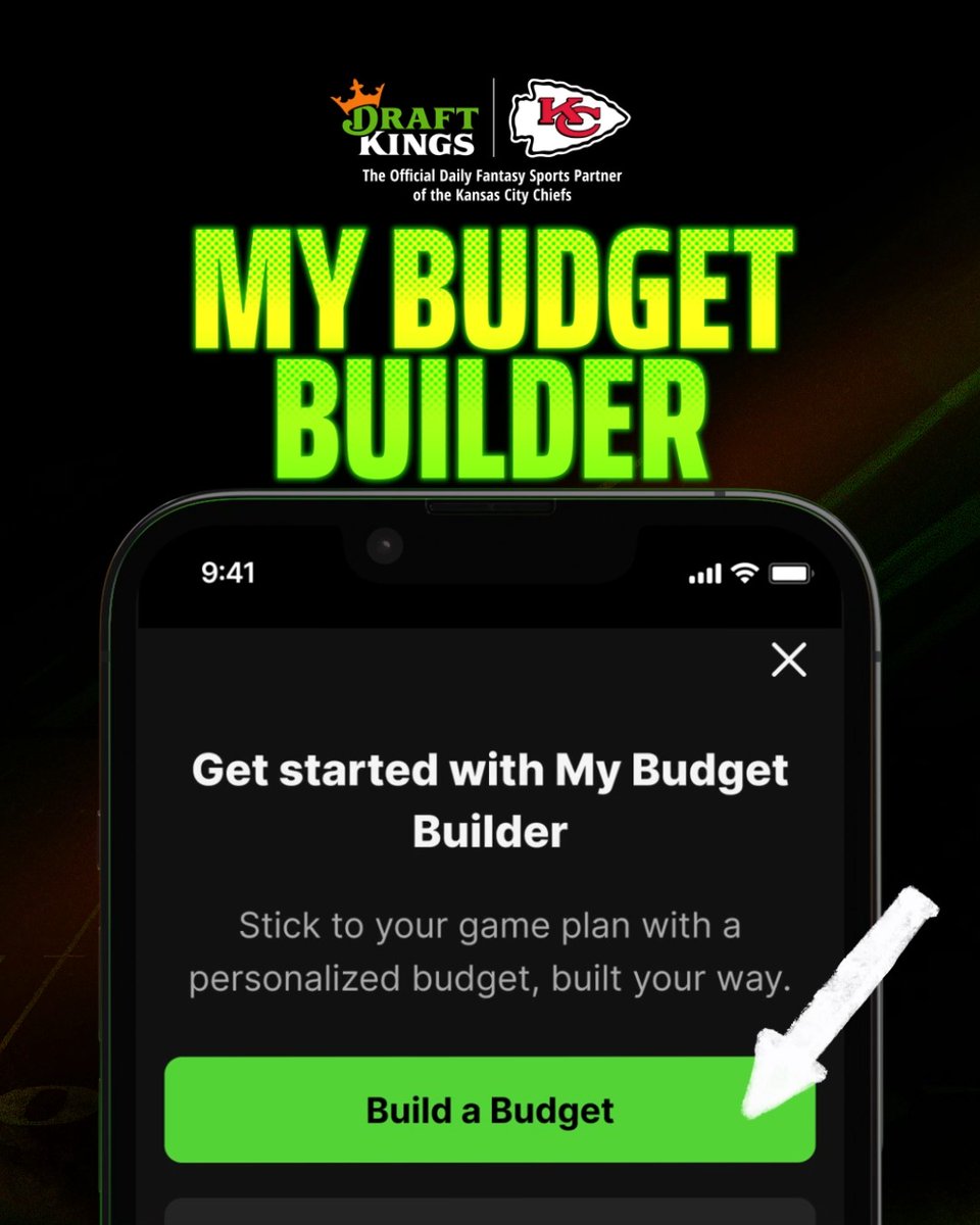 Have you heard about My Budget Builder? 📊 A quick way to help manage your entertainment budget across DraftKings platforms. Set deposit limits, wager preferences, time spent & more. ➡️