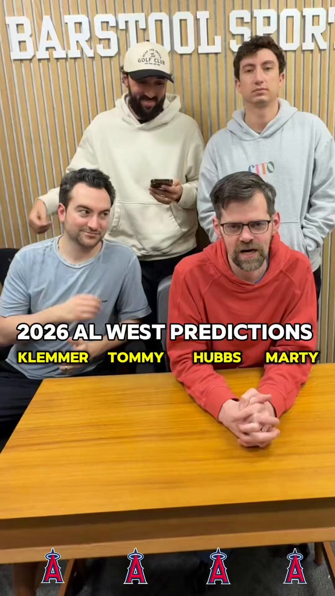 Predicting the AL West in 2026 Marty Mush Tommy Smokes Chris Klemmer Eric Hubbs