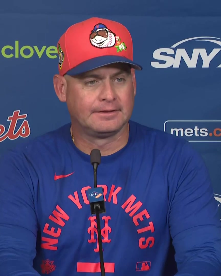 "He earned it.. we are all excited to watch this kid play" Carlos Mendoza talks about Carson Benge making the Mets' Opening Day roster