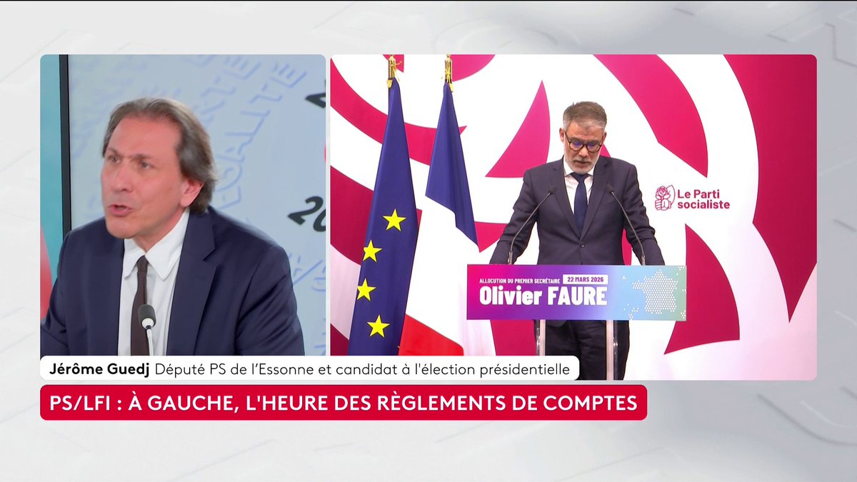 🔴🗣️ "Faut-il une nouvelle direction au PS ?", demande Sonia Chironi à Jérôme Guedj "La direction, dans le sens l'endroit où l'on va : je pense qu'il en faut une nouvelle", considère le député socialiste de l'Essonne #ToutEstPolitique #Canal16