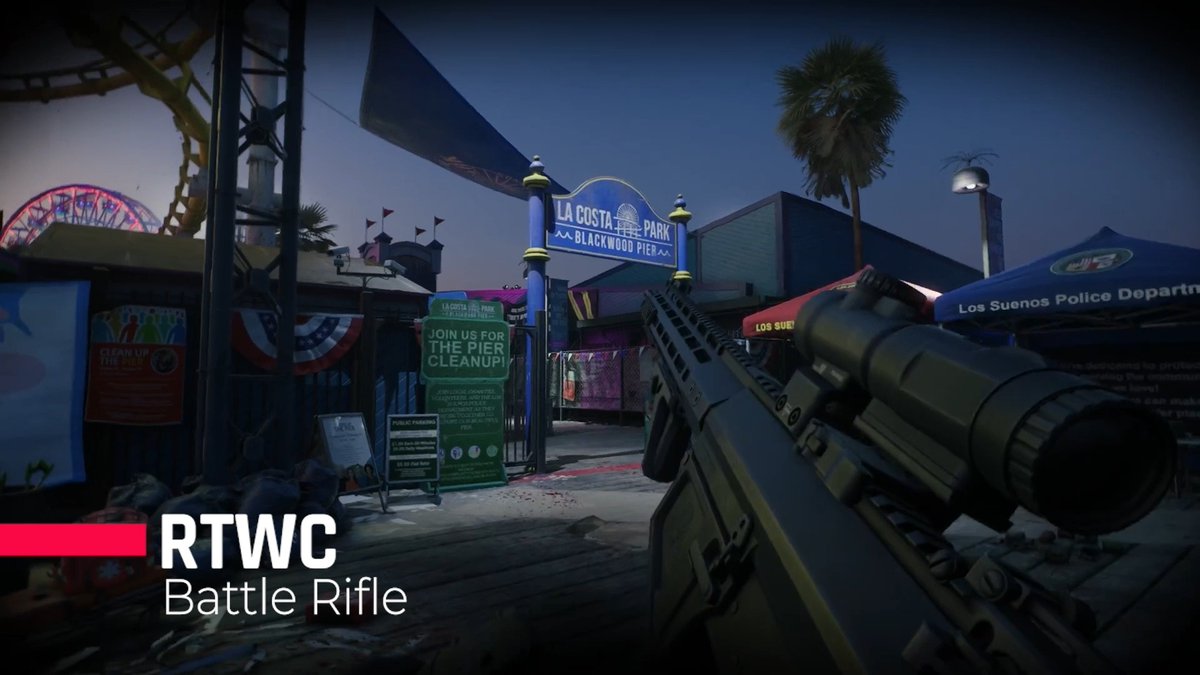 The latest update to Ready or Not also brought new additions to the general SWAT armoury such as the RTWC Battlerifle with 3x magnfication scope.