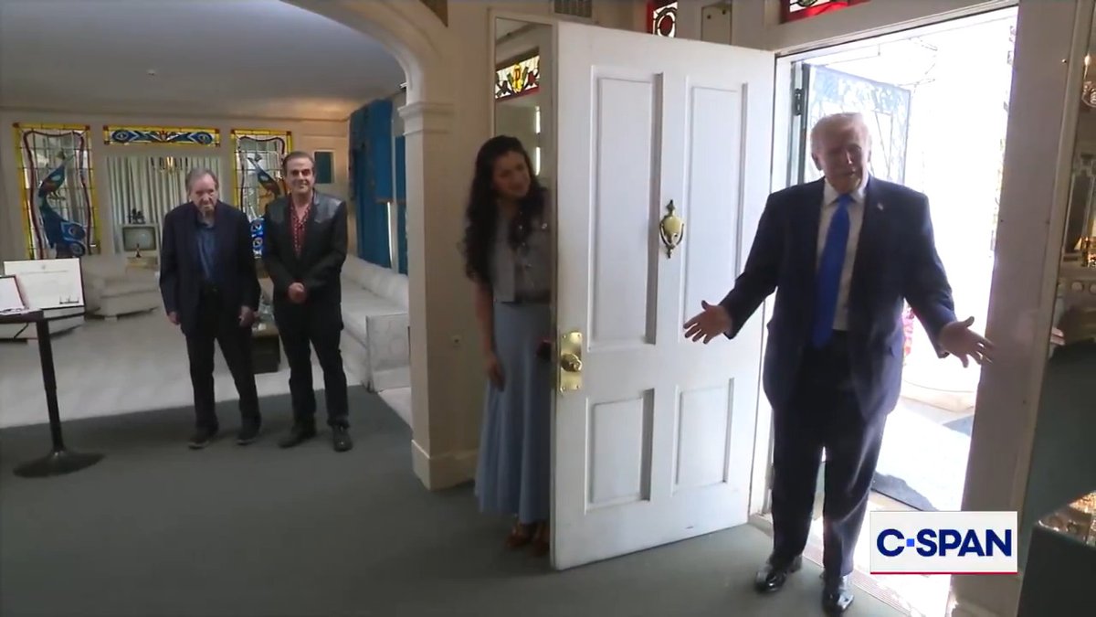 President Trump visits Graceland: "We love Elvis. Who doesn't love Elvis. Everybody loves Elvis, right?"
