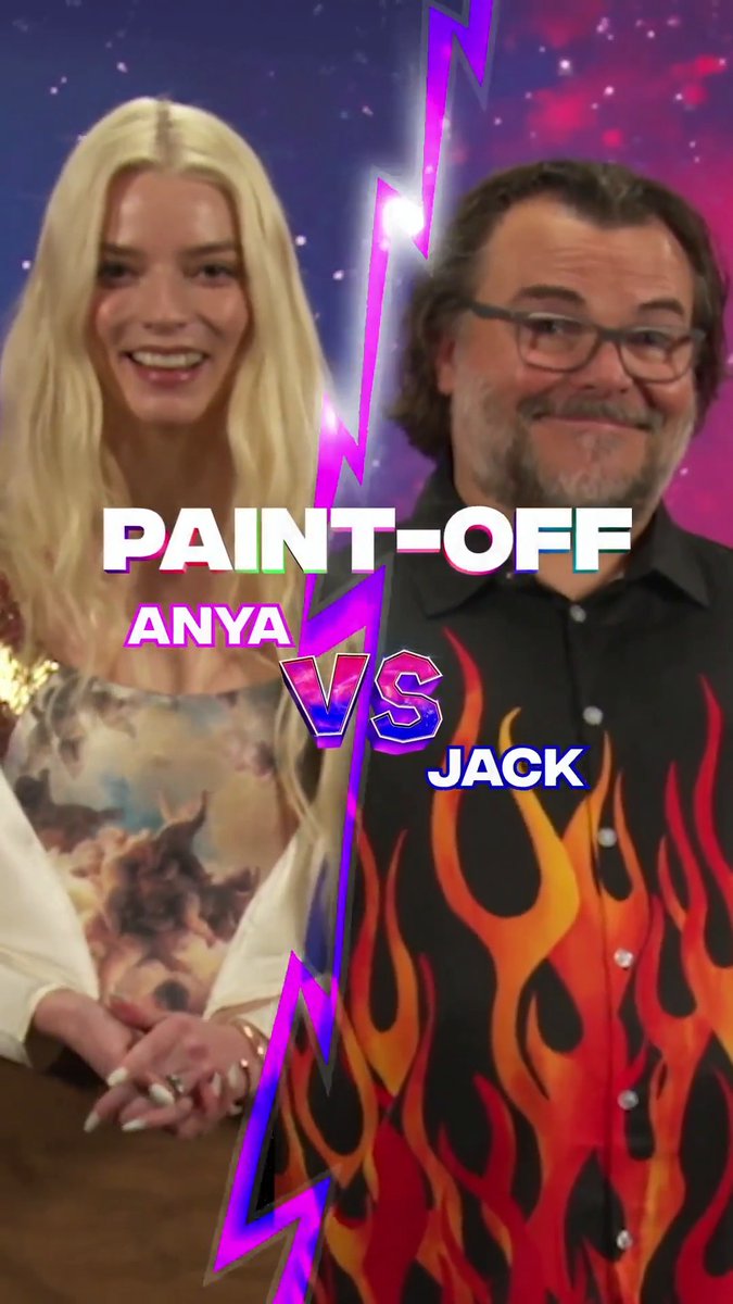 It's a battle of the brushes as Jack Black and Anya Taylor-Joy test their painting skills. Get tickets to The Super Mario Galaxy Movie today, only in theaters April 1.