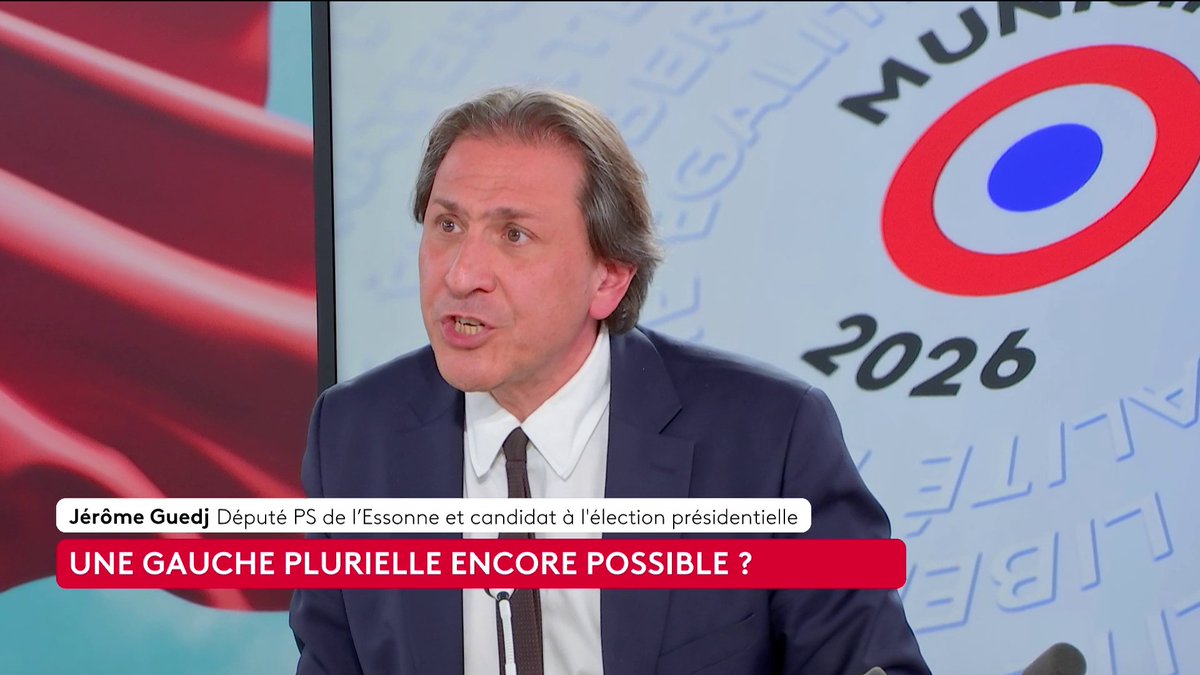 🔴🗣️ 2027 : "Le candidat qui se hissera au second tour [...] aura forcément à construire un front républicain pour empêcher la victoire de Jordan Bardella", affirme le député PS Jérôme Guedj #ToutEstPolitique #Canal16