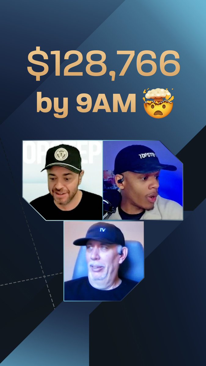 6 figure week? More like 6 figure morning. Congrats to Tyler A. 🔥