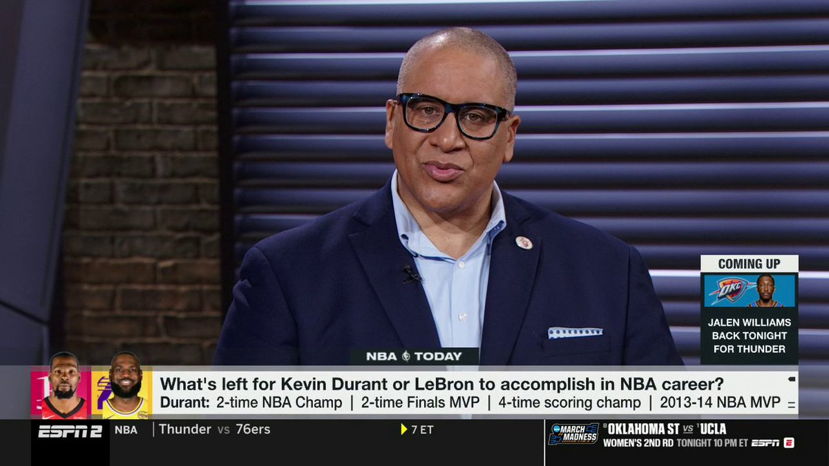 "Maybe when it's all said and done, it's LeBron number one in scoring and KD second." Marc J. Spears believes Kevin Durant can climb the NBA all-time scoring list to second 👀