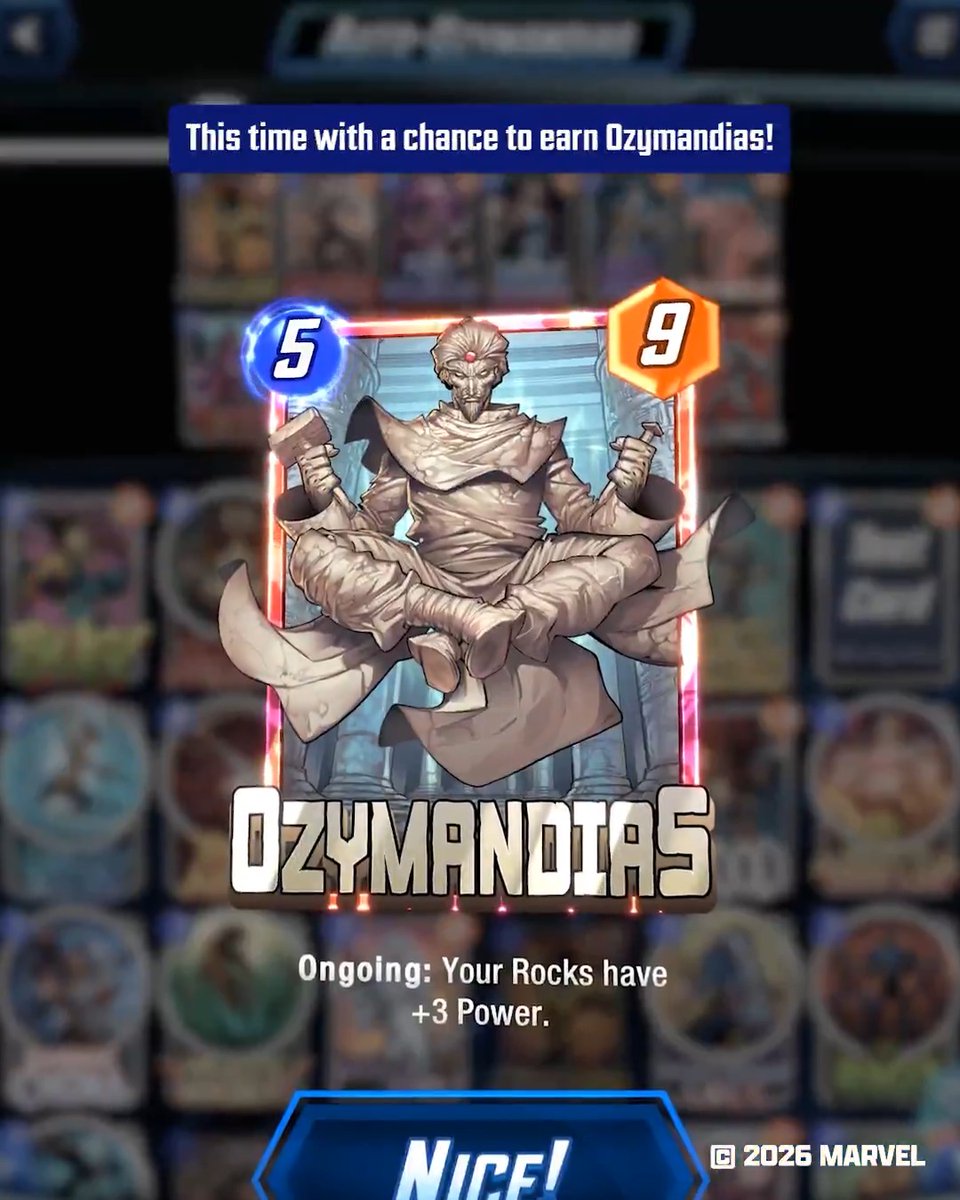 ⚡️ High Voltage: Overdrive is back in MARVEL SNAP! Jump into the action, crank the chaos, and earn the newest card: Ozymandias.